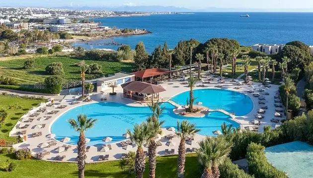 Šiltos ir nerūpestingos pavasario atostogos Rodo saloje: 4★ Kresten Palace Hotel viešbutis su pusryčiais ir vakariene